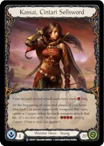 Kassai, Cintari Sellsword [U-CRU077-RF] (Crucible of War Unlimited)  Unlimited Rainbow Foil