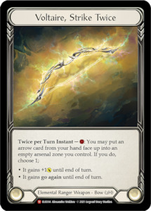 Voltaire, Strike Twice [ELE034] (Tales of Aria)  1st Edition Cold Foil