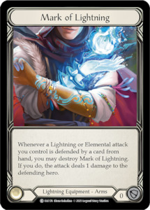 Game: Mark of Lightning [ELE174] (Tales of Aria)  1st Edition Cold Foil