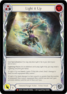 Light it Up [ELE036] (Tales of Aria)  1st Edition Rainbow Foil