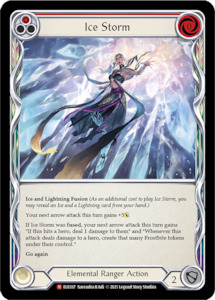 Ice Storm [ELE037] (Tales of Aria)  1st Edition Rainbow Foil