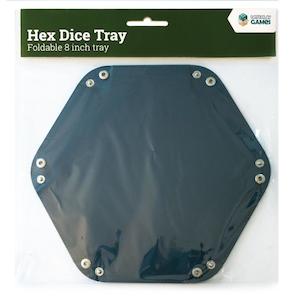 LPG Hex Foldable Dice Tray 6" Blue