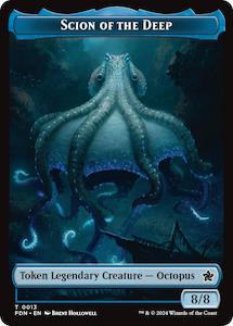 Scion of the Deep // Koma's Coil Doubled-Sided Token [Foundations Tokens]