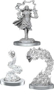 D&D Nolzur's Marvelous Unpainted Minis: Dark Spellcaster & Flameskulls