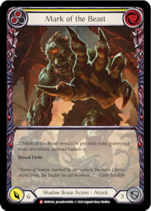 Game: Mark of the Beast (Extended Art Rainbow Foil) [MON124-EA] 1st Edition Rainbow Foil