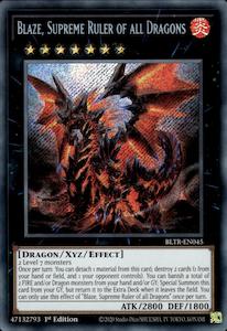 Game: Blaze, Supreme Ruler of all Dragons [BLTR-EN045] Secret Rare