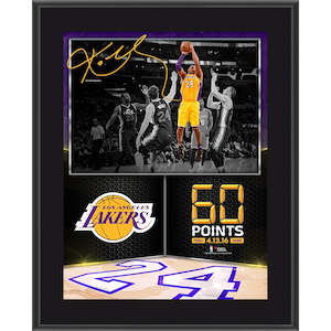 Fanatics Authentic Kobe Bryant Los Angeles Lakers 10.5x 13" 60 Point Finale Subl…