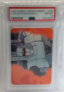 1985 Hasbro Transformers A Decepticon Fireball PSA 8