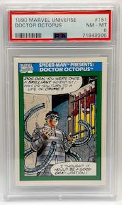 1990 Marvel Universe Spider-Man pres. Doctor Octopus PSA 8