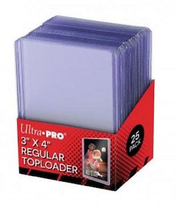 ULTRA PRO – TOPLOADER- 3″ X 4″ Clear Regular Toploader 25ct