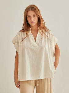 Muse V Neck Gather Blouse