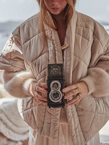 Womenswear: Cacao Quilted Jacket