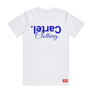 Classic Tee White - Royal Blue