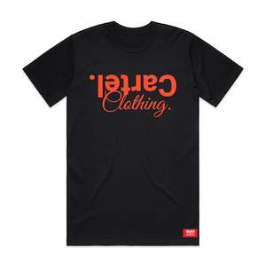 Classic Tee Black  - Burnt Orange