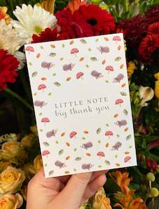 Florist: Greeting Card | Little Note, Big Thank You