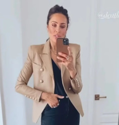 DEA Nude Suede Jacket