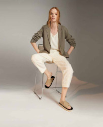 Transit - white linen trouser