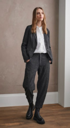 TRANSIT PA- SUCH Dark Grey Classis Cut Pant