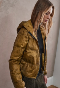 Womenswear: TRANSIT PAR SUCH Puffer textured gold