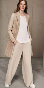 Transit wide leg pant in Beige