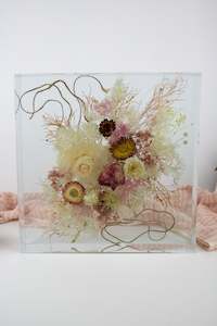 Dried flower: 300x300mm floral block - dried florals