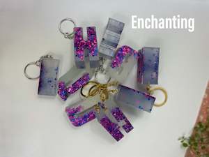 Dried flower: Glow in the Dark Key Rings