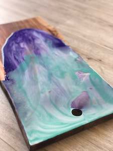 Resin art Wooden board