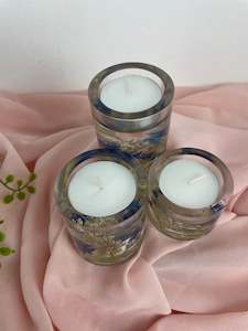 Candle holders, set of three