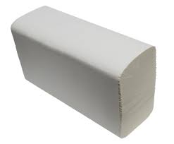 V fold 1ply paper hand towels