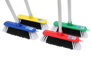 General purpose indoor broom with handle