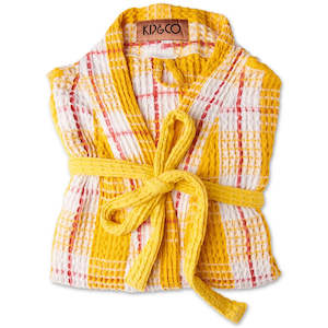 Lemon Meringue Waffle Bath Robe