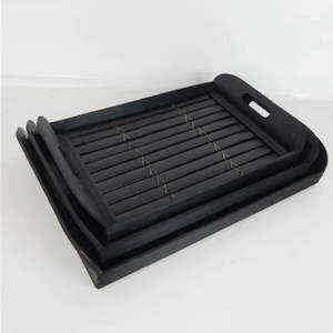 BLACKWASH BAMBOO TRAY