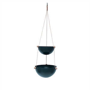 Furniture: PIF PAF PUF 2 HANGING BOWLS DARK GREY