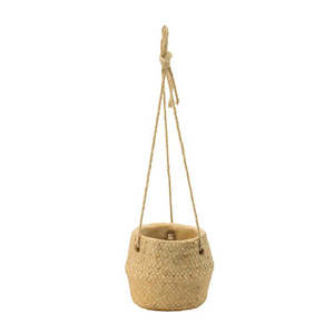 Furniture: HANGING CEMENT BASKET PLANTER