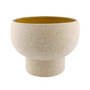 Furniture: PEDESTAL PLANTER SAND