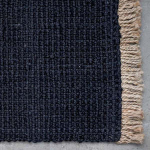 Harris Black Jute Rug 120 X 180