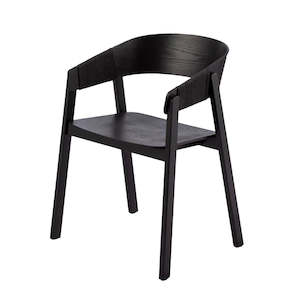 Furniture: RIVA DINING CHAIR BLACK