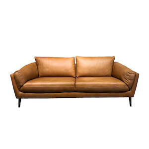 BRONTE 3 SEATER TAN LEATHER