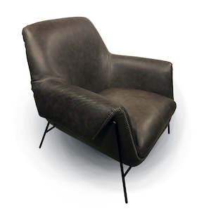 LUNAR CHAIR LEATHER COAL