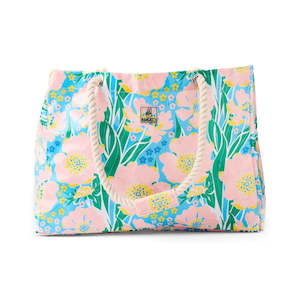 Tumbling Flowers beach bag