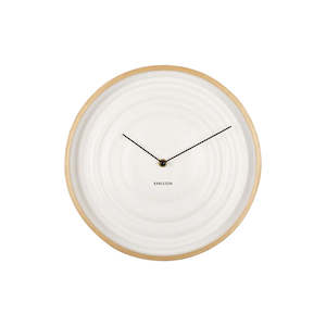 SCANDI RIBBLE CLOCK WHITE