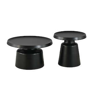 EMERSON COFFEE TABLE SET 2 BLACK