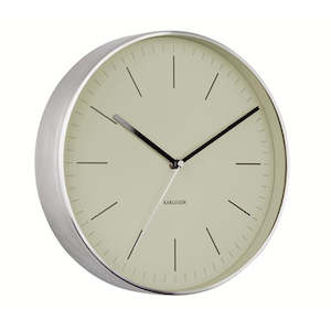 MINIMAL CLOCK OLIVE GREEN