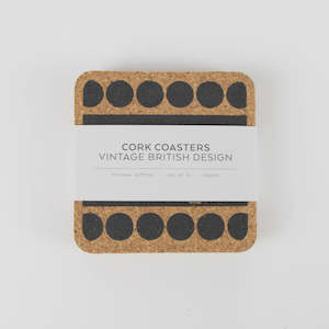 Furniture: Hornsea Saffron Cork Coasters set of 4