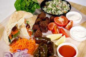 Vegetarian Pita Platter