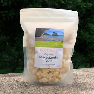 Dry Roasted Organic Macadamia Nuts 390g