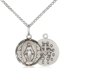 Miraculous Medal – Sterling Silver Family Life Catholic Gifts