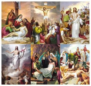 Stations of the Cross Prints – 10cm x 15cm Family Life Catholic Gifts