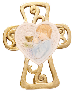 First Holy Communion Plaque/Cross Family Life Catholic Gifts