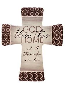 God Bless This Home – Porcelain Cross Family Life Catholic Gifts